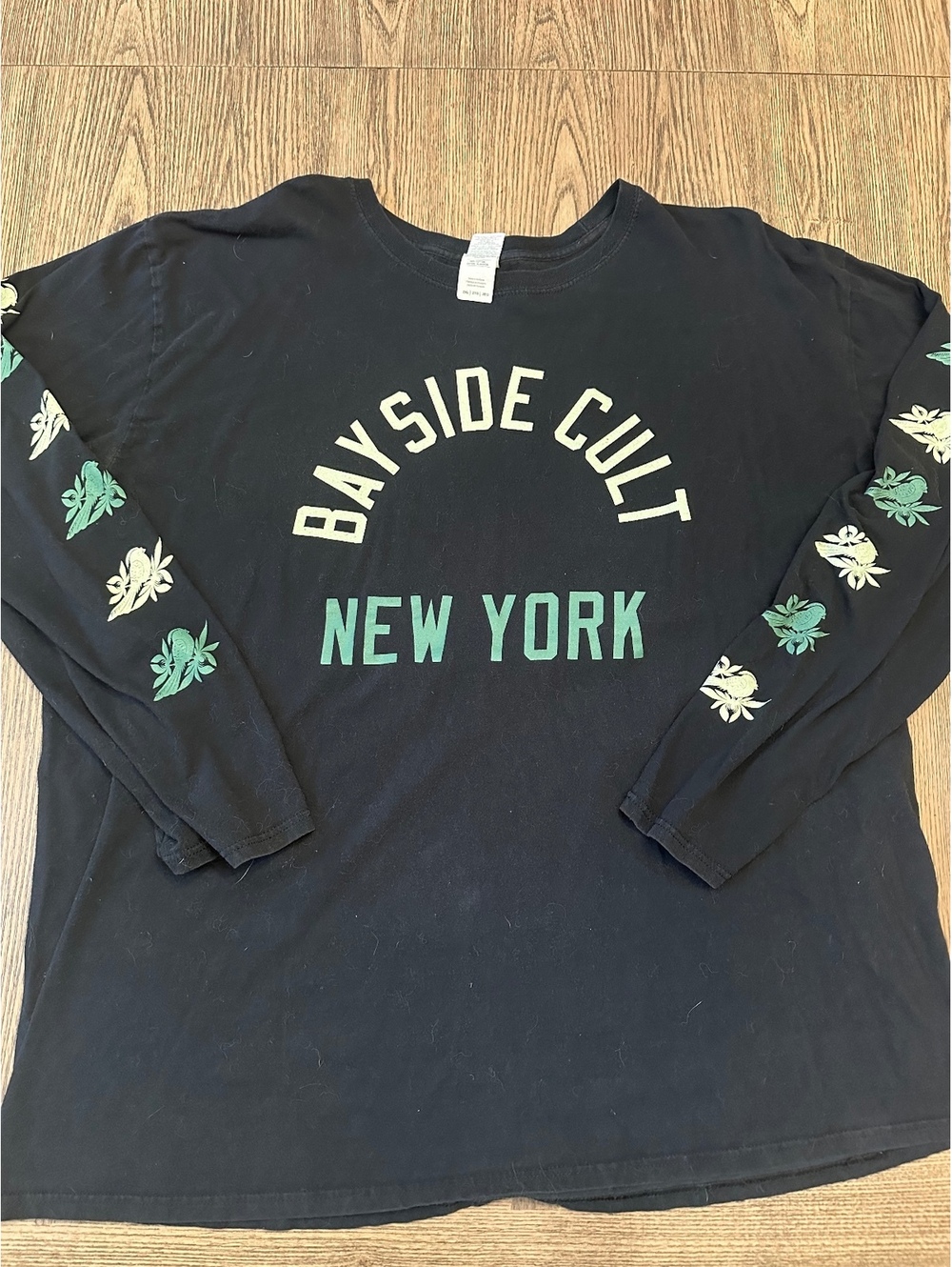 Bayside Cult Band New York Black Long Sleeve T-Shirt Size 2XL